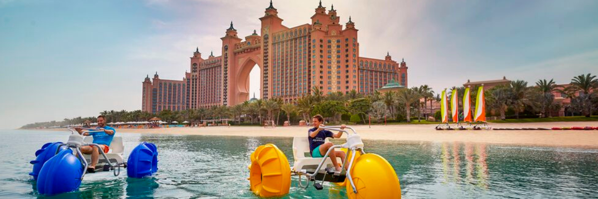 water activity in front of atlantis